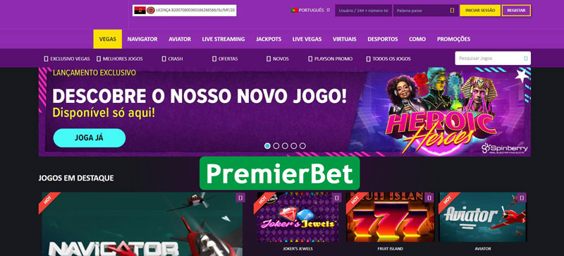 Desenvolvimento de Premier Bet Sports Casino